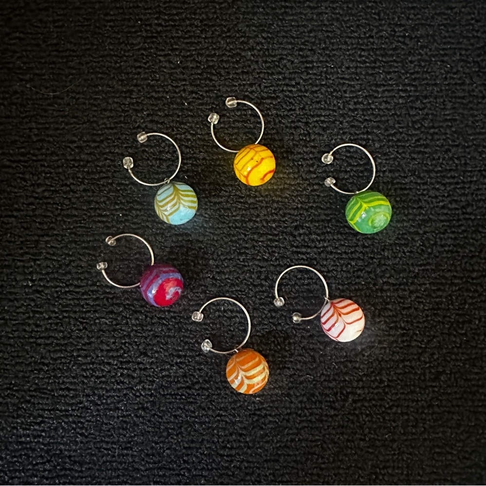 Marble Wine Charms